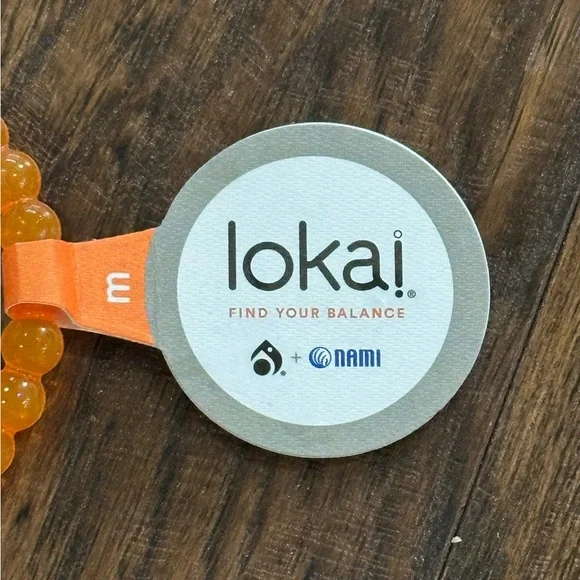 Lokai Orange Bracelet Size M - Picture 3 of 4